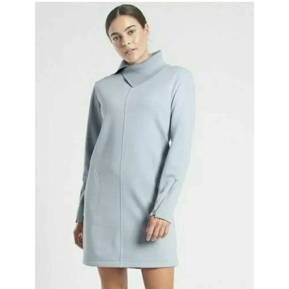 ATHLETA Cozy Karma Vela Dress, Blue, Medium